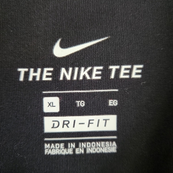 Minnesota Vikings Nike Dri-Fit Shirt Size XL Black Purple NFL Football Tee - Picture 3 of 5
